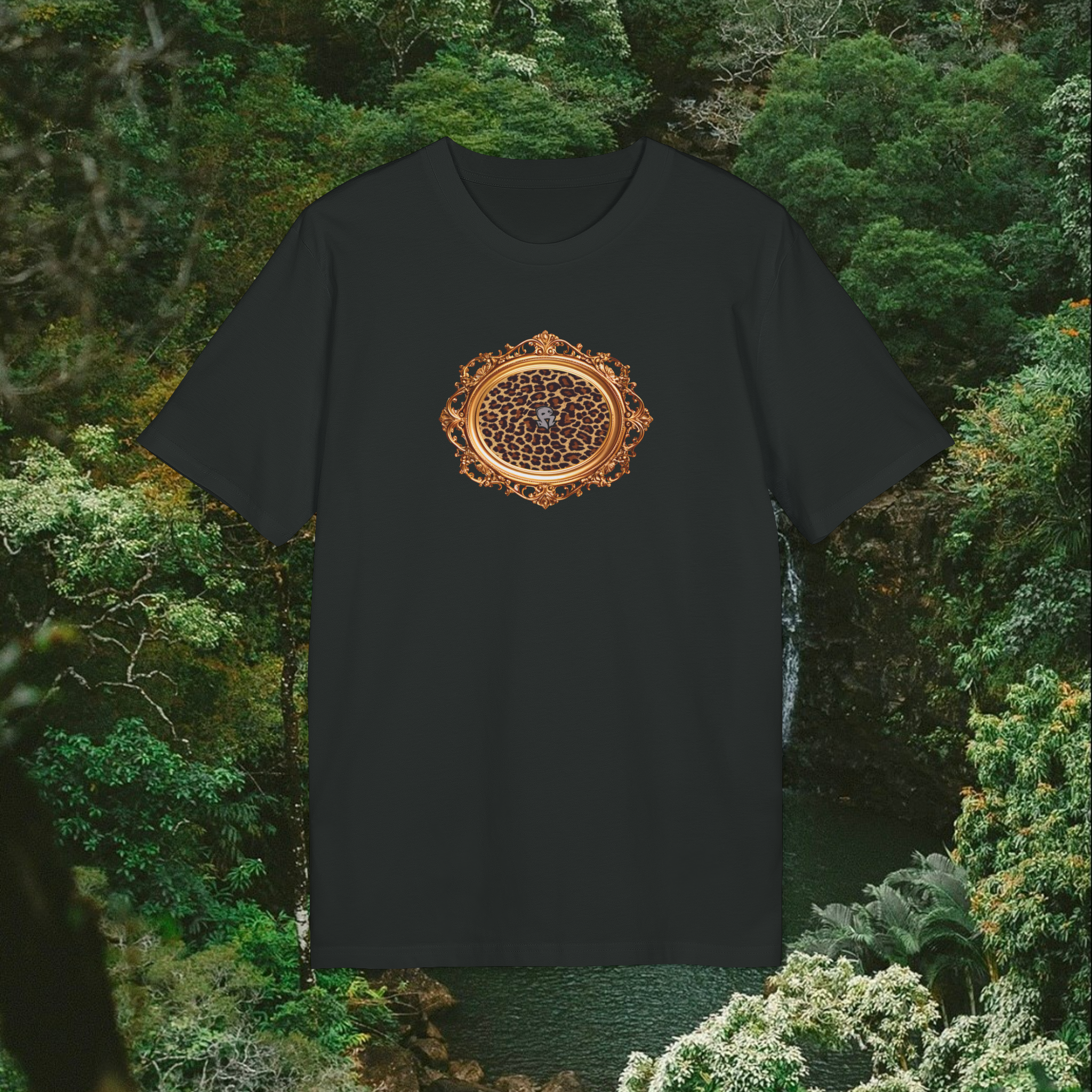 Raton3s Leopard Box Logo T-Shirt