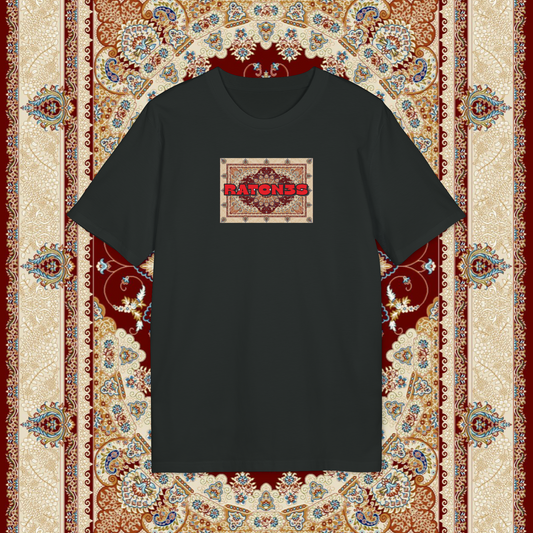 Raton3s Red Persian Rug Box Logo T-Shirt